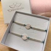 MARIONA - pulsera personalizable medalla plata 13mm